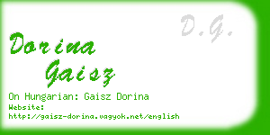 dorina gaisz business card